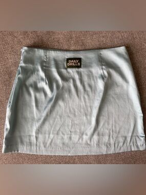 Daily Drills Light Blue Mini Skirt